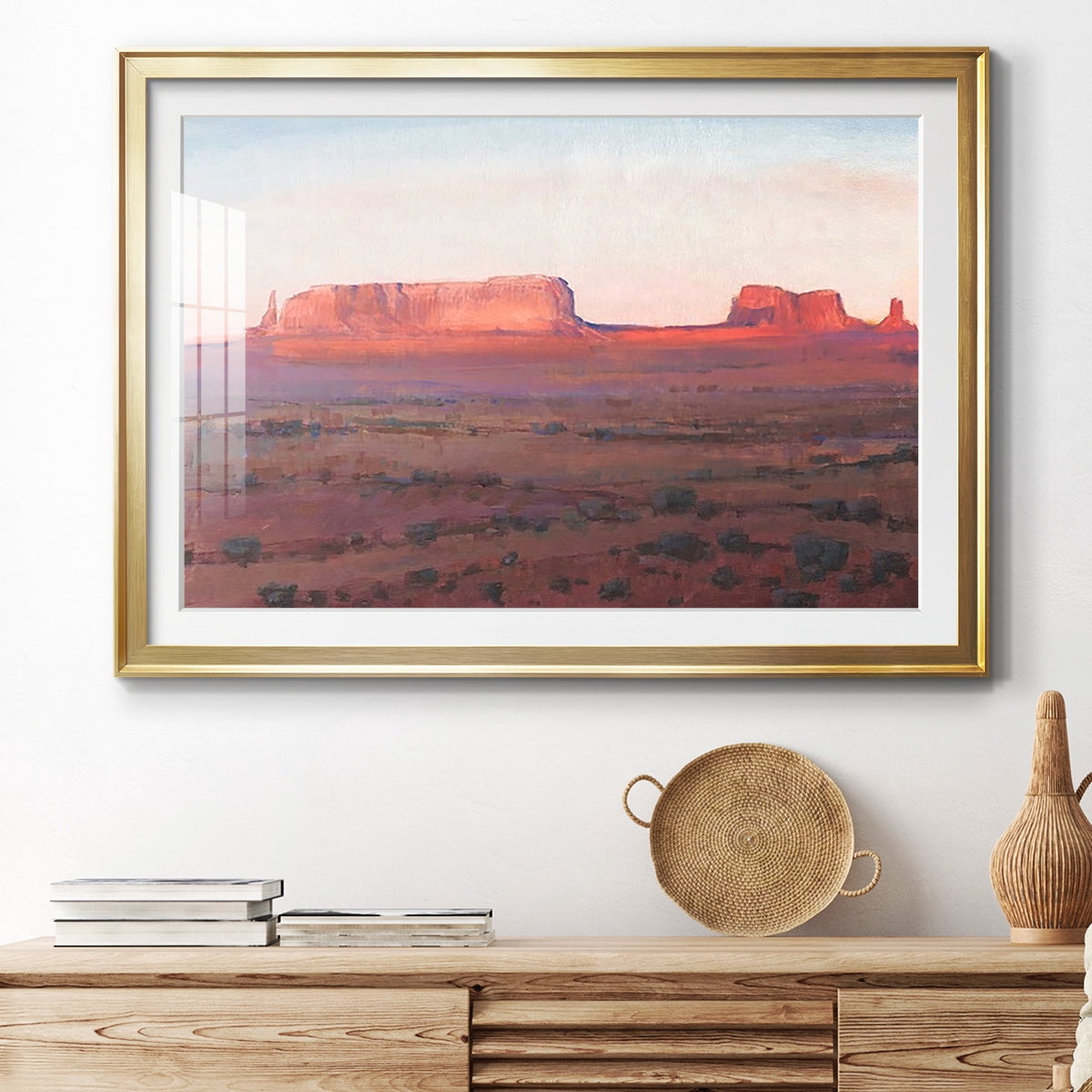 Red Rocks at Dusk I Premium Framed Print - Ready to Hang