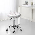 thumbnail image 7 of Vsdgher Cute Poodle Dog Print Stool Covers Round,Stretch Round Stool Covers Washable Stool Cushion Slipcover Elastic Chair Covers for 12-14 Inch Chair, 7 of 7