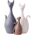 thumbnail image 1 of Cat Charming Family Ceramic Ornaments, Modern Style And Creative Decorative Elements, 1 of 5