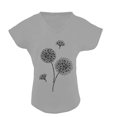thumbnail image 3 of Pompotops Mode T-shirt à Manches Courtes Imprimé Col Rond Ample pour Femmes, 3 of 6