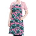 thumbnail image 5 of Football Pattern Apron-Garden Aprons for Women with Pockets-Cotton Linen Waterproof Kitchen Cooking Gardening Aprons Adjustable for Kitchen,Cooking,BBQ and Salon 33x27 Inch, 5 of 7