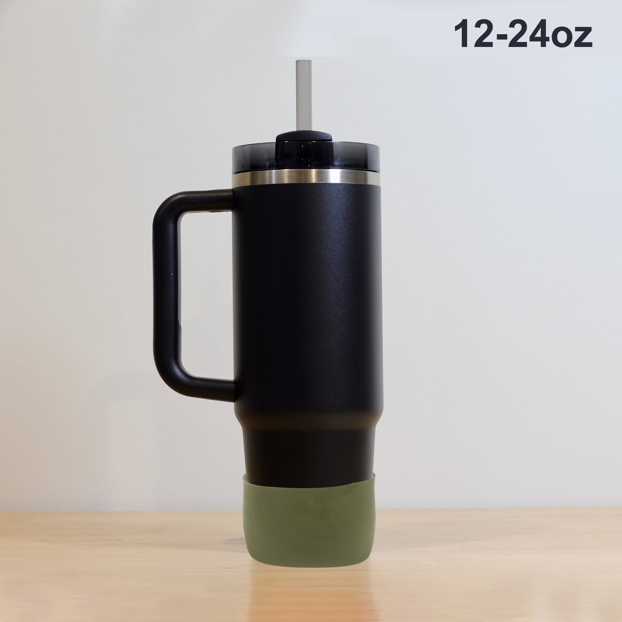 Unique Bargains 1Pc Durable Solid Color Water Bottle Boot Light Green