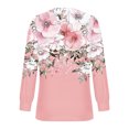 thumbnail image 5 of Enjoytime Long Sleeve Blouses for Women Crewneck Elegant Casual Pleated Floral Printed Shirts Lightweight Comfy Tunic Tops Women Fall Clothing 2025, 5 of 5