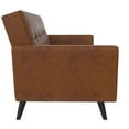Queer Eye Liam Futon with Storage, Camel Faux Leather