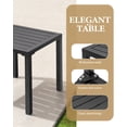 thumbnail image 4 of Crestlive Products 15.7" x 15.7" Outdoor Side Table, All-Weather Aluminum Square Patio End Table, Black, 4 of 7