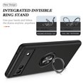 thumbnail image 5 of Google Pixel 6a Phone Case, 100% Fit Slim Durable Ring Kickstand Shock Resistant for Google Pixel 6a Phone Case Silver, 5 of 6