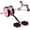 Pink, variant on 2025  Double-Wheel Ab Roller for Core  - Rebound Design with Adjustable Elastic Band, Silent Non-Slip Wheels, Detachable Build,  Pad & Bands -  Gym Gear for Men/Women