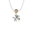 thumbnail image 2 of Delight Jewelry Silvertone Medium Pegasus Mia Monkey Charm Necklace, 2 of 4