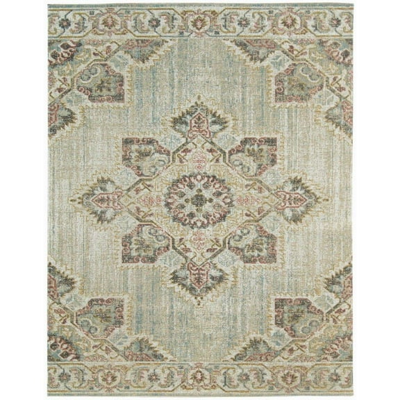 Ethereal  Vintage Beige/ Orange Area Rug - 9'10"x13'10"