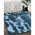 thumbnail image 3 of Ahgly Company Machine Washable Indoor Rectangle Abstract Iceberg Blue Area Rugs, 8' x 12', 3 of 7