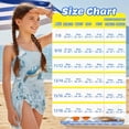 thumbnail image 6 of SEANATIVE Kids Two Piece Swimsuit Set with Swimwear & Mesh Cover-up Skirt, Teen Girls Bathing Suits Cut Out One Shoulder Design, Size 11-12 Years Old, Sea Turtle Jellyfish Coral Blue, 6 of 7