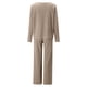 thumbnail image 5 of Puntoco Conjunto de ropa deportiva de dos piezas con cuello redondo y pantalones sueltos para mujer Puntoco Puntoco-4834, 5 of 5