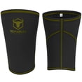 thumbnail image 2 of Rodilleras de 7 mm (1 par) - Rodilleras de alto rendimiento para levantamiento de pesas, cross training y powerlifting - Las mejores rodilleras y correas de compresión - Para hombres y mujeres (Negro/, 2 of 5