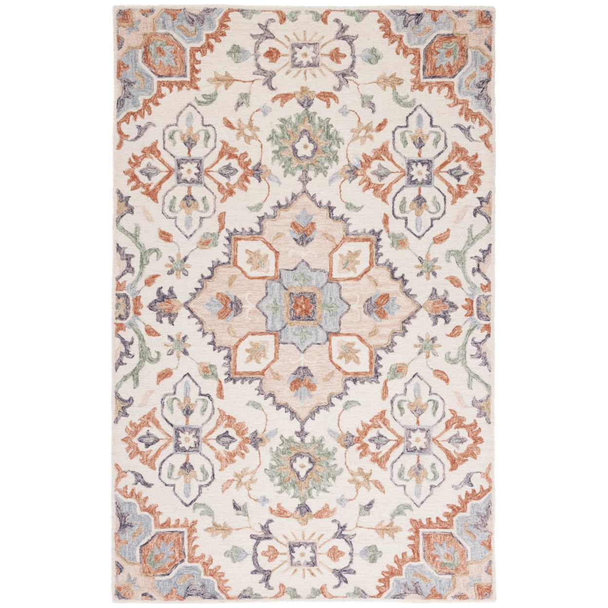 SAFAVIEH Metro Fernando Floral Area Rug, Ivory/Green, 3' x 5'