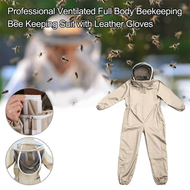 Ropa de apicultor, traje de apicultura, traje de apicultor suave y transpirable, traje de abeja multifuncional VoborMX herramienta