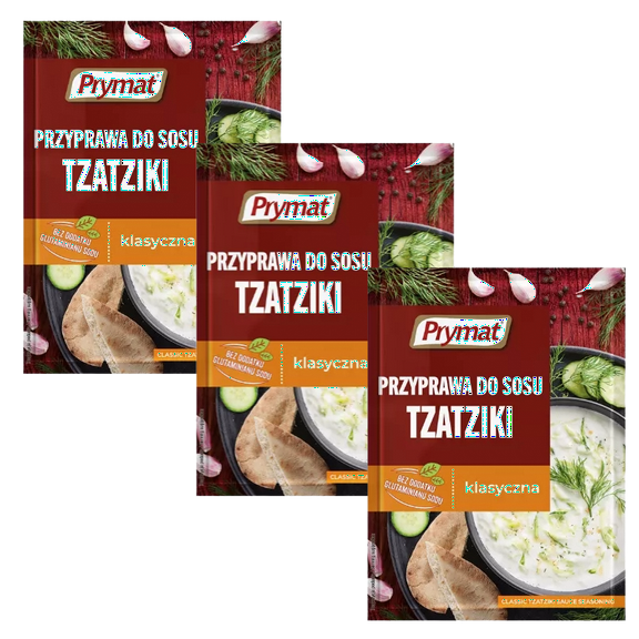 Prymat sauce seasoning packet: TZATZIKI Sauce -Pack of 3-