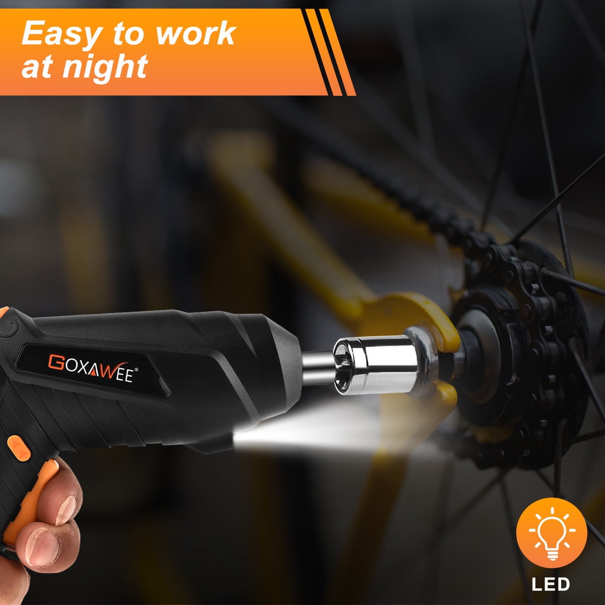 GOXAWEE Cordless Screwdriver with Pivoting Handle Liberia Ubuy