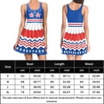thumbnail image 3 of Vestido Sin Mangas Vestido de tirantes para mujer Vestido de chaleco plisado del Día de la Independencia de moda (Multicolor S) Cgtredaw Para estrenar, 3 of 6