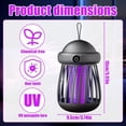 thumbnail image 2 of Mosquito Killer Lamp, Rechargeable Electric Fly Killer, 5W Waterproof Bug Zapper, Electric Mosquito Zapper For Indoor And Outdoor, Insect Pest Fly Killer For Home, Camping (Gray), 2 of 9