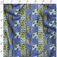 thumbnail image 3 of Soimoi Pure Silk Blue Fabric By the Yard - 42 Inch Wide - African Tribal Material - Artistic and Modern Patterns for Various Uses Printed Fabric, 3 of 6
