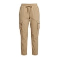 thumbnail image 4 of Titcea Cargo Pants Women High Waisted Drawstring Solid Color Casual Straight-Leg Pants with Multi Pockets Lightweight Comfy Summer Cargo Pants, 4 of 6