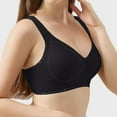 thumbnail image 6 of Women's Adjustable Steel Ring V-Neck T-Shirt Bra - Wireless, W-Shaped Jelly Strip Push-Up, Nylon/Spandex, M-XXXL, 6 of 6