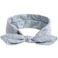 thumbnail image 5 of Bow Headbands For Women Solid Color Boho non slip Hair Bands Elastic Cute Fashion Sports Turban Hair Accessories (Free Size, Gray), 5 of 5