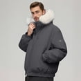 thumbnail image 2 of Winter Jacket With Collar Thickened Warm Outerwear For Extreme Cold Weather Casual Insulated Coat For Outdoor Activities Durable And Windproof, 2 of 6