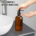 thumbnail image 7 of ZIVACATE 2 Pack Soap Dispenser Amber Glass Hand Soap Dispenser with Pump 17 Oz Dish Soap Dispenser With 6 Waterproof Labels For Kitchen Bathroom & Countertop, 7 of 7