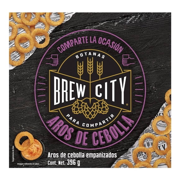 Aros de cebolla Brew City empanizados 396 g