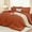 Burnt Orange, variant on 7 Pieces Full Comforter Set, Soft Bed in a Bag Full Size, All Season Bedding Set with Comforter, Flat Sheet, Fitted Sheet, Pillowcases & Shams, Light Grey