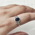 thumbnail image 5 of Natural Sodalite Ring, Blue Sodalite Gemstone Ring, Tiny Bohemian Ring, 925 Sterling Silver, Designer Womens Ring, Christmas Thanksgiving, Handmade Statement Jewelry, Natural Sodalite, 5 of 8