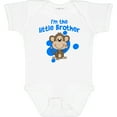 thumbnail image 3 of Inktastic I'm the Little Brother with Cute Monkey Boys Baby Bodysuit, 3 of 5