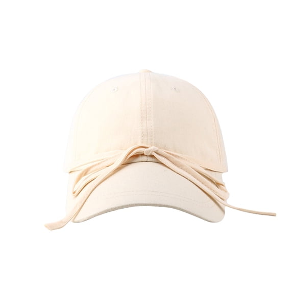 MEICHEN New Bow Baseball Cap for Women's Summer Outdoor Soft Top Casual and Versatile Enhancing Small Sun Baseball Cap