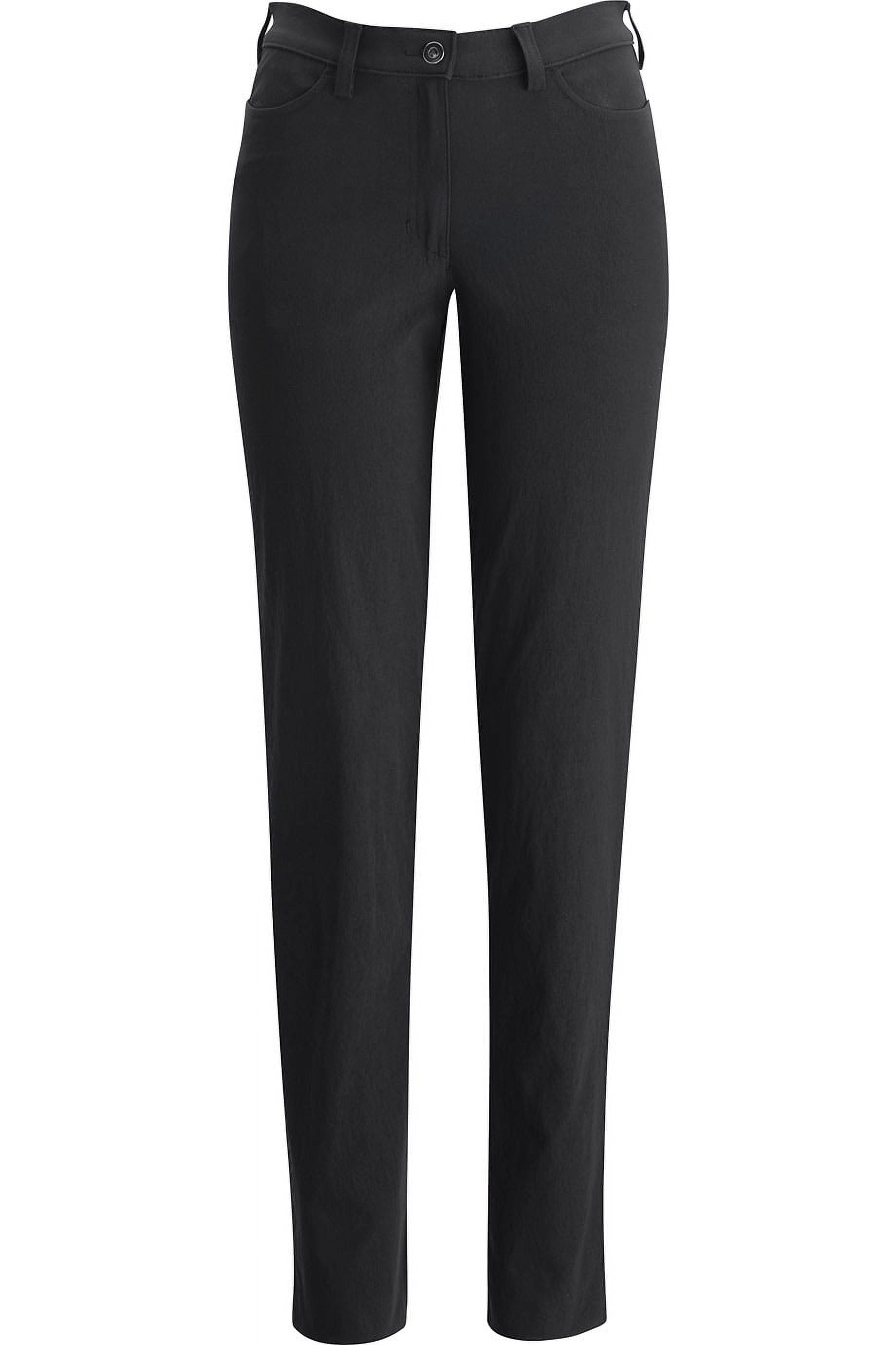 Edwards Garment Womens Microfiber Flat Front Dress Pant