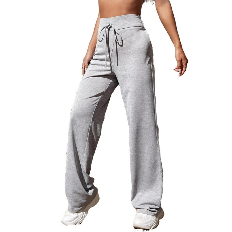 Plain grey sweatpants womens sale