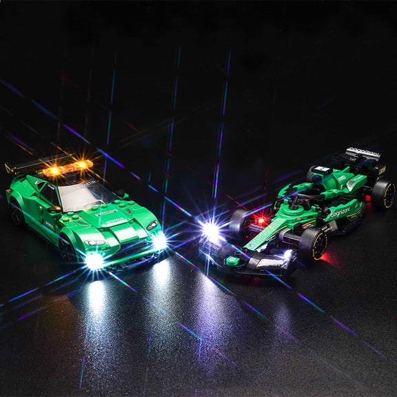 ‌LED Light Compatible with Legos 76925 Building Set, LED Light Kit for Legos 76925 F1 racing car model and safety car Building Toy, Only Decoration Lights, No Building Model Kit