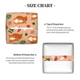 thumbnail image 5 of Lsque Squirrel And Mushroom Printed Tissue Box Cover Holder, Facial Paper Organizer Dispenser,Square with Bottom Belt, PVC Leather Decorative Organizer, 5 of 8