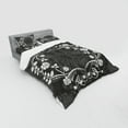 thumbnail image 3 of Queen Duvet Cover Set, Victorian Antique Circular Flora with Crown Vintage Grunge Rusted Royal, Bedding Set with Shams and Fitted Sheet, 3 Sizes, by Ambesonne, 3 of 3