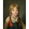 thumbnail image 2 of Jean-Baptiste Greuze 20x24 Black Ornate Framed Double Matted Museum Art Print Titled: Young Peasant Boy, 2 of 5