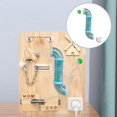 thumbnail image 1 of Tablero sensorial para actividades de desarrollo temprano con accesorios de bricolaje y tubos Azul, 1 of 8