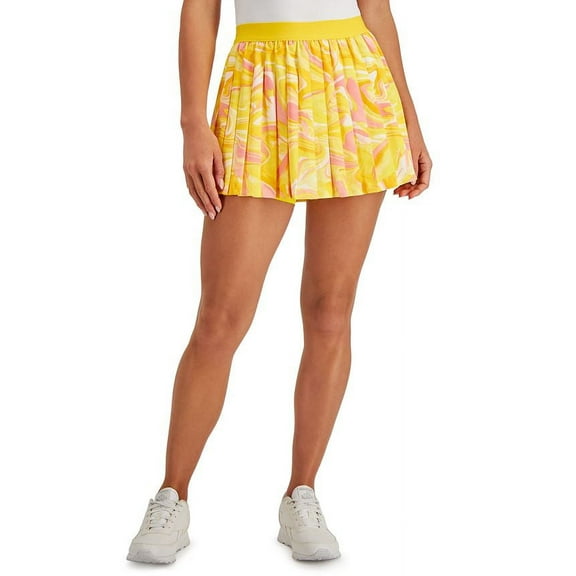 ID Ideology Women's Whirl Print Skort Yellow Size XX-Large