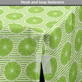 thumbnail image 4 of Fruit Dog Crate Cover, Continuous Pattern with Round Slices of Lime Citrus Food on Thin Stripes, Easy to Use Pet Kennel Cover Small Dogs Puppies Kittens, 7 Sizes, Lime Green and White, by Ambesonne, 4 of 6