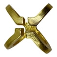 thumbnail image 4 of Bergamo Art 8 Inch Wide Decorative Handmade Aluminum Modern Sculpture in Gold, 4 of 6