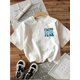 thumbnail image 1 of Girl's Faith over Fear inspirational Graphic T-Shirt - Short Sleeve Crew Neck Casual Top with Bible Verse Print, White & Blue Lettering, Relaxed Fit, Machine Washable for Spring & Summer, Fai, 1 of 5