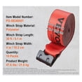 thumbnail image 1 of 4/10 Pack Winch StrapsTruck Straps With Flat Hook Flatbed Tie Downs Cargo Control For Trailers Farms Rescues Tree Saver ,Easy to Install, 1 of 7