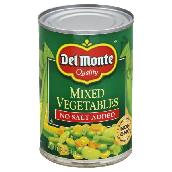 Del Monte Mixed Vegetables, No Salt Added, 14.5 oz