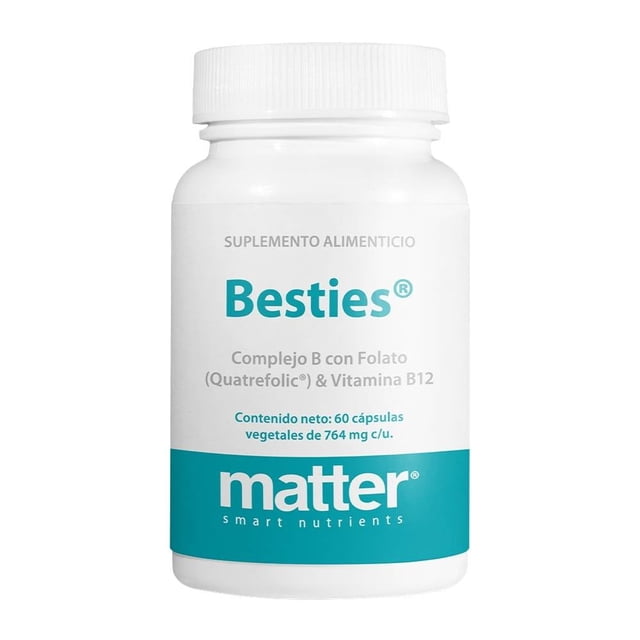 Suplemento alimenticio Matter Besties complejo B con folato & vitamina B12 60 cápsulas vegetales