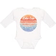 thumbnail image 3 of Inktastic Lake Erie Distressed Retro Sunset Boys or Girls Long Sleeve Baby Bodysuit, 3 of 5