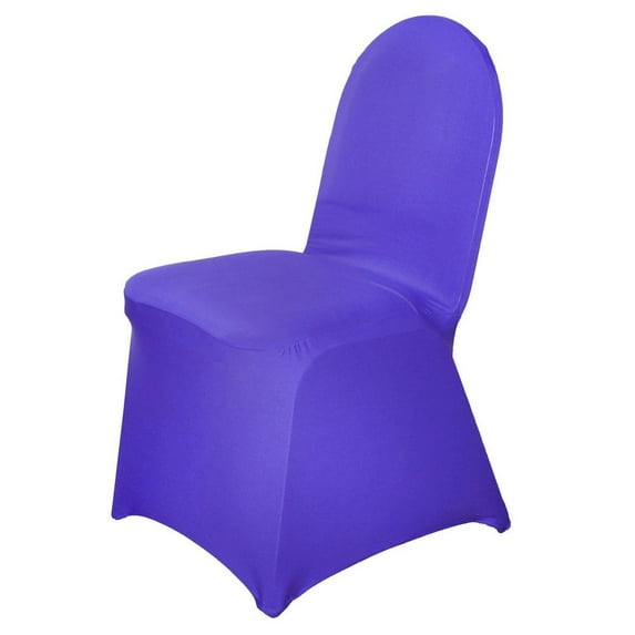 Efavormart Purple Stretchy Spandex Fitted Banquet Chair Cover Dinning Event Slipcover For Wedding Party Banquet Catering